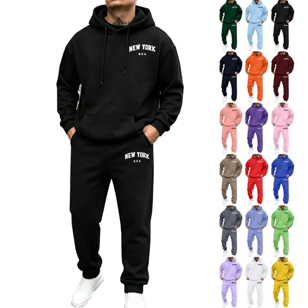 Men'S Fashion Loose Pants - USA New York City Prints Herren-Sweatshirt,