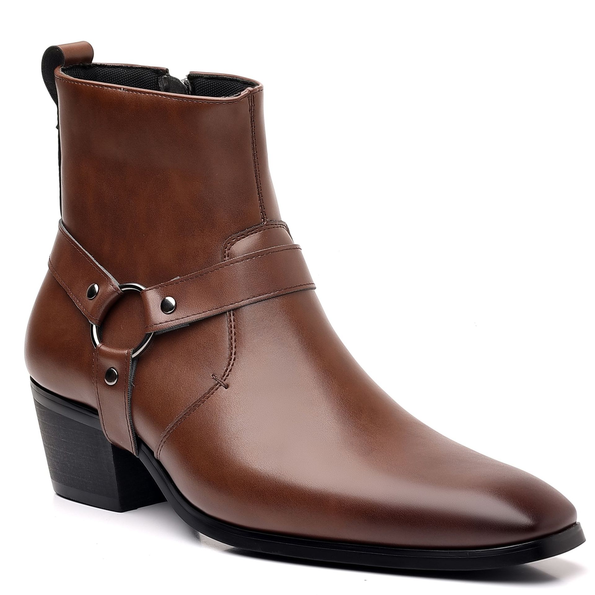 Chelsea Boots Men - Herren-Stiefel Modische Designer-Chelsea-Boots Luxuriöse Hochwertige Herren-Cowboystiefel