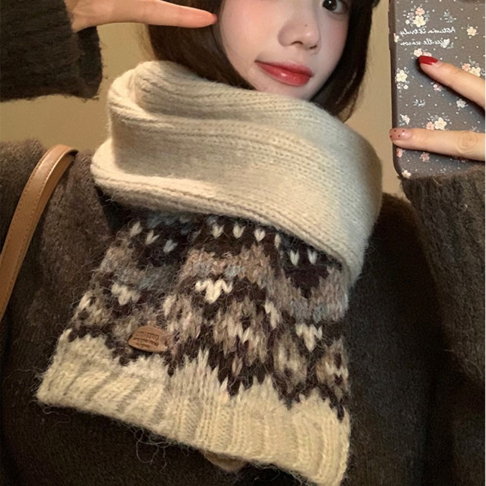 Men Scarf Wool - Klassischer Woll-Jacquard-Strickschal, Verdickter Winter-Kaschmirschal im Koreanischen