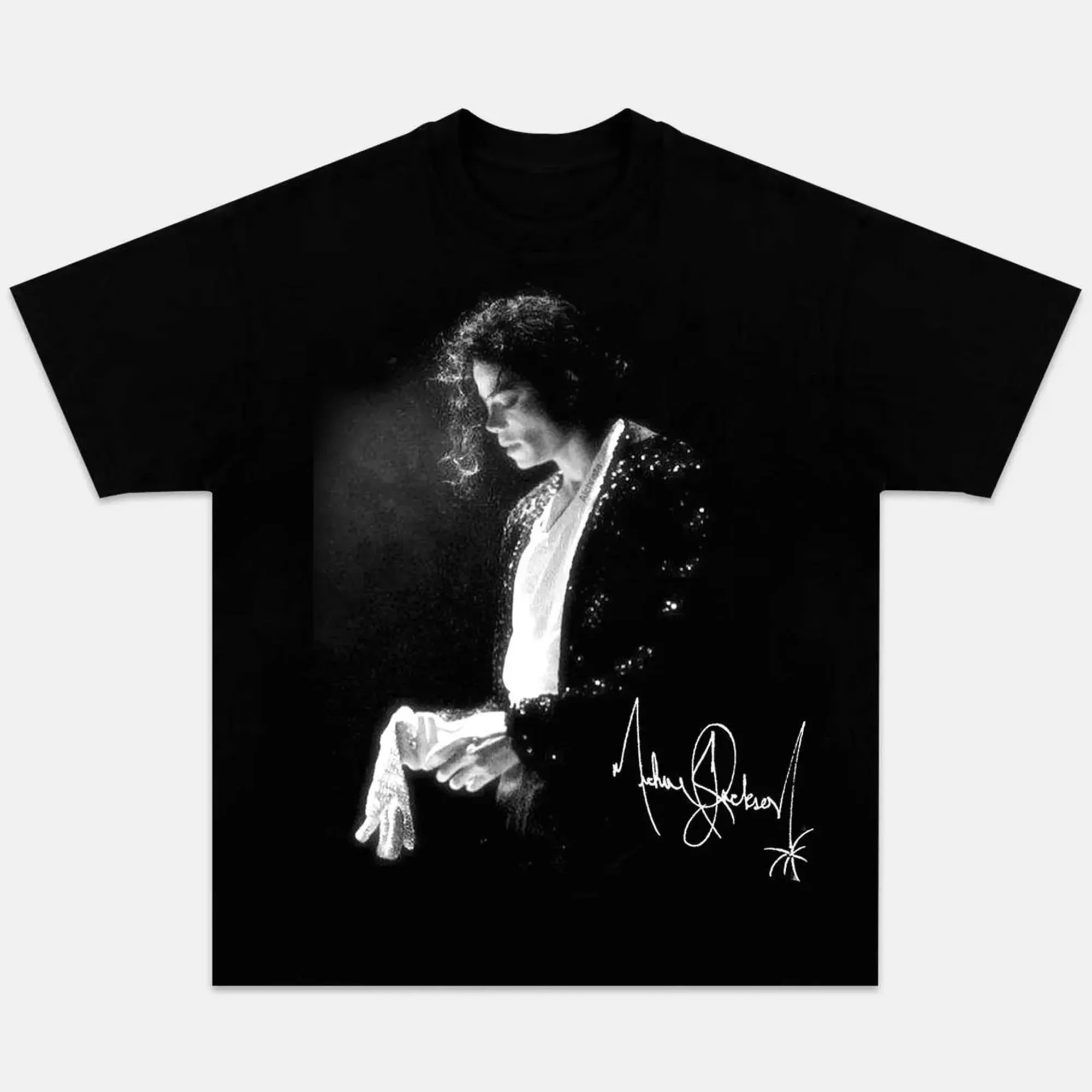 Men'S Fashion Nova - Bedrucktes T-Shirt als Hommage an Michael