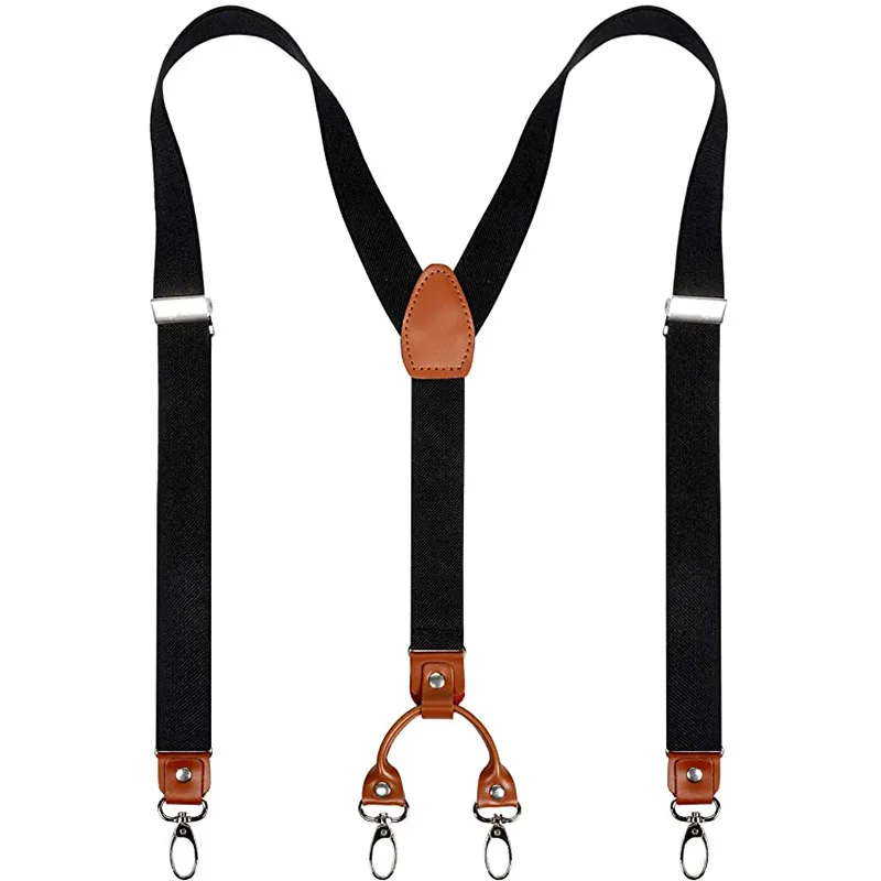 Suspenders Clip Men - 2,5 cm 4 Clips Hosenträger Clips