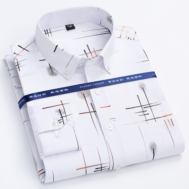 Dress Shirt Non-Iron - Neue karierte Hemden für Männer Langarm