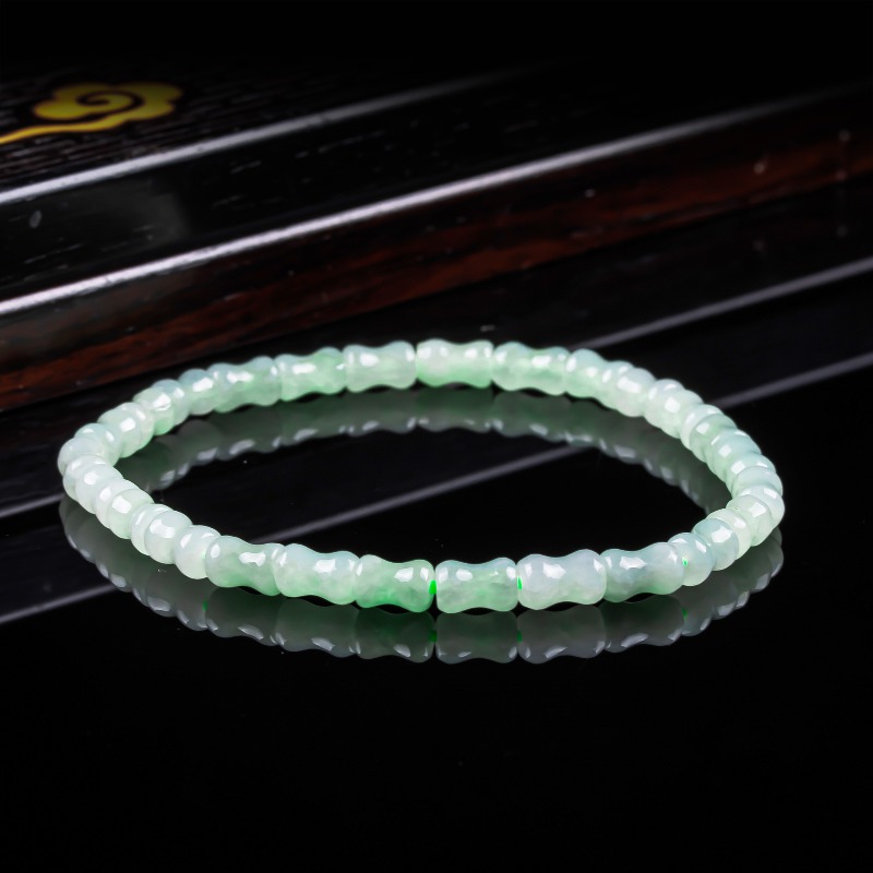 Men'S Fashion Necklaces - Neues Echtes Natürliches Jade-Bambus-Armband und -Halskette,