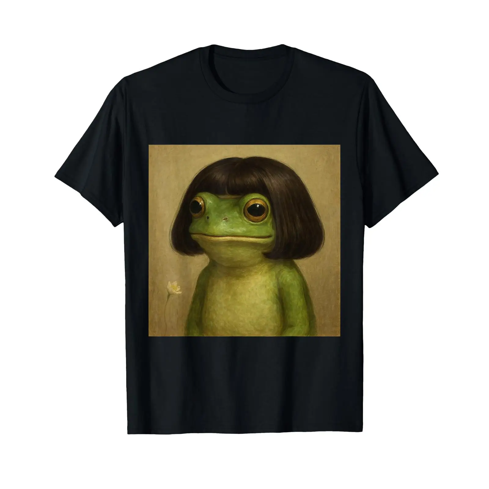 Men'S Fashion Haircuts - Lustiges Frosch-Bob-Haarschnitt-Meme für Kinder-T-Shirt, Vintage-Stil, gewaschen,