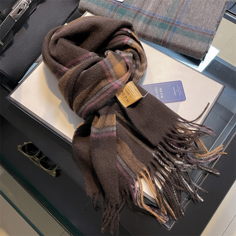 Men Scarf Wool - Hohe Qualität Reine 100% Wolle Männer
