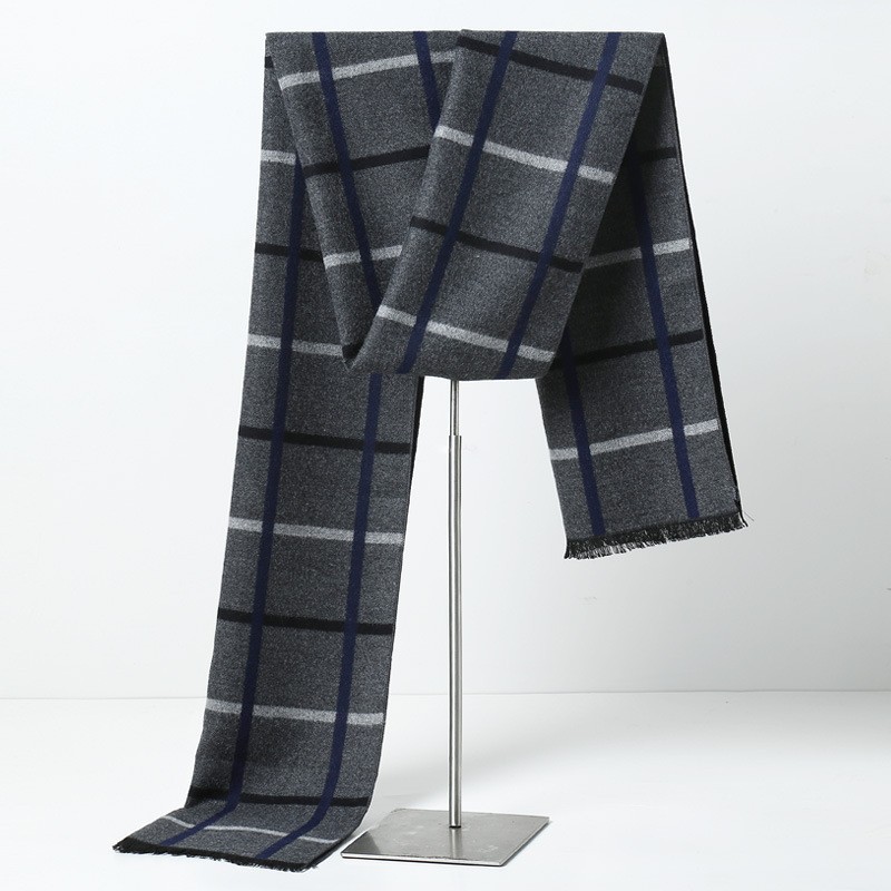 Men Scarf Wool - Designer Marke Plaid Männer Schals Winter