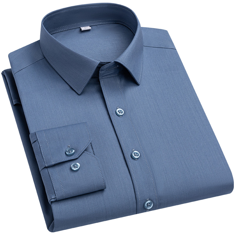 Dress Shirt Non-Iron - Neue Bambus faser elastische Herren hemden