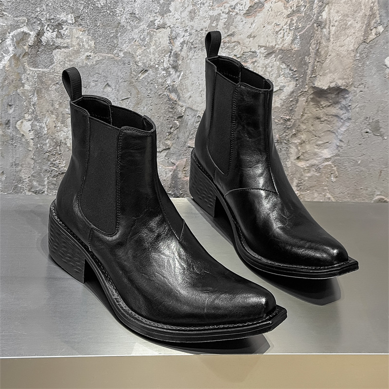 Chelsea Boots Men - Große Größe Herrenmode Hip Hop Rock