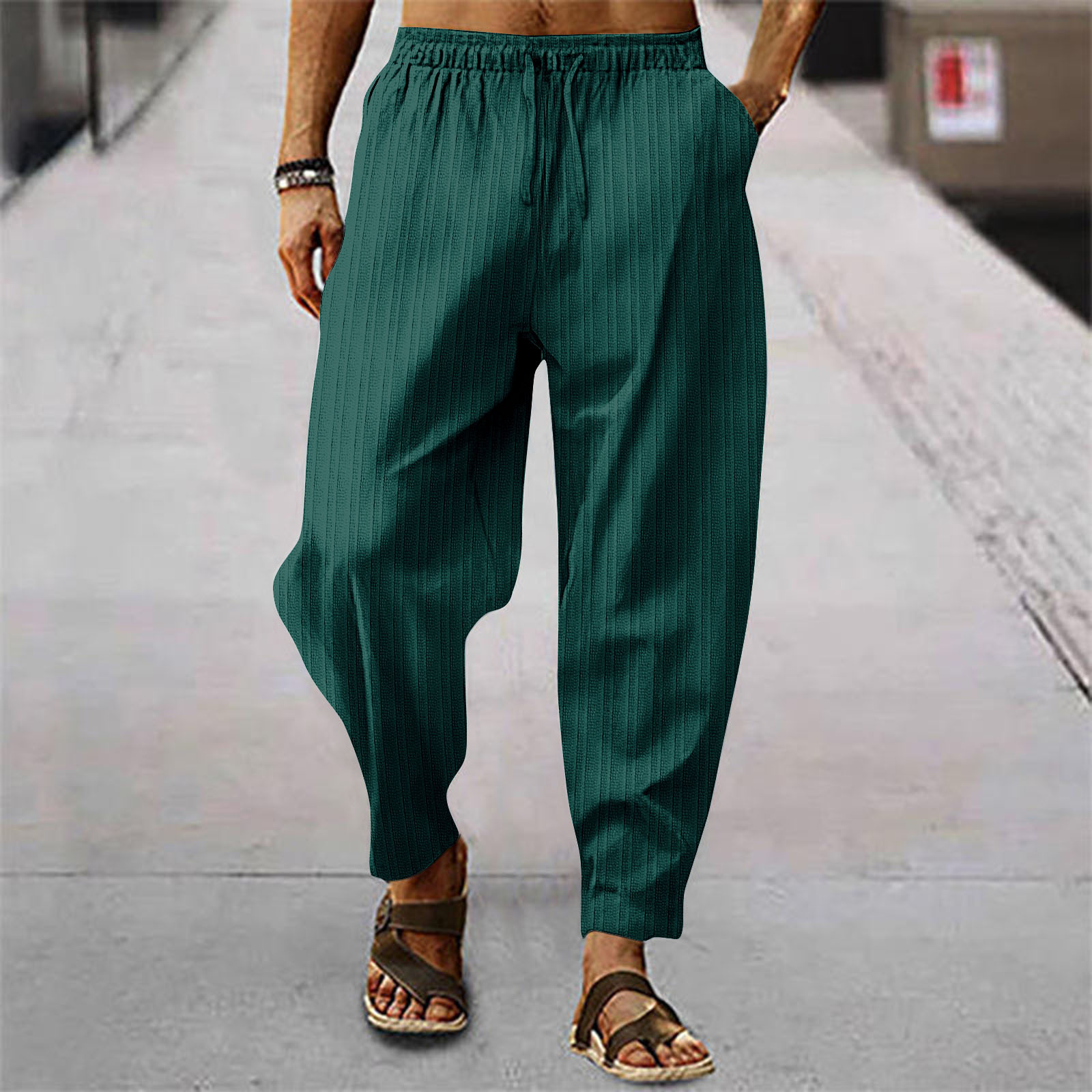 Men'S Fashion Linen Pants - 2026 Neue Mode Herren Leinen Weite