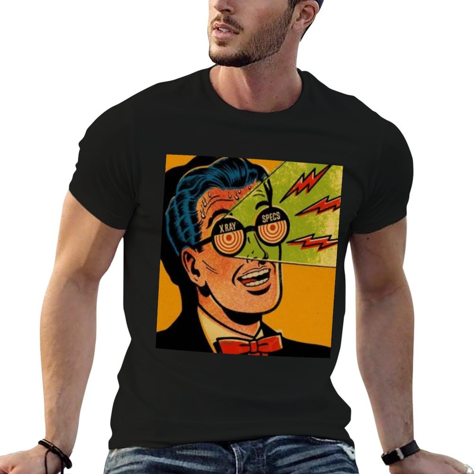 1950S Fashion Men'S - Vintage-Röntgenbrillen aus den 1950er-Jahren, T-Shirt, modische
