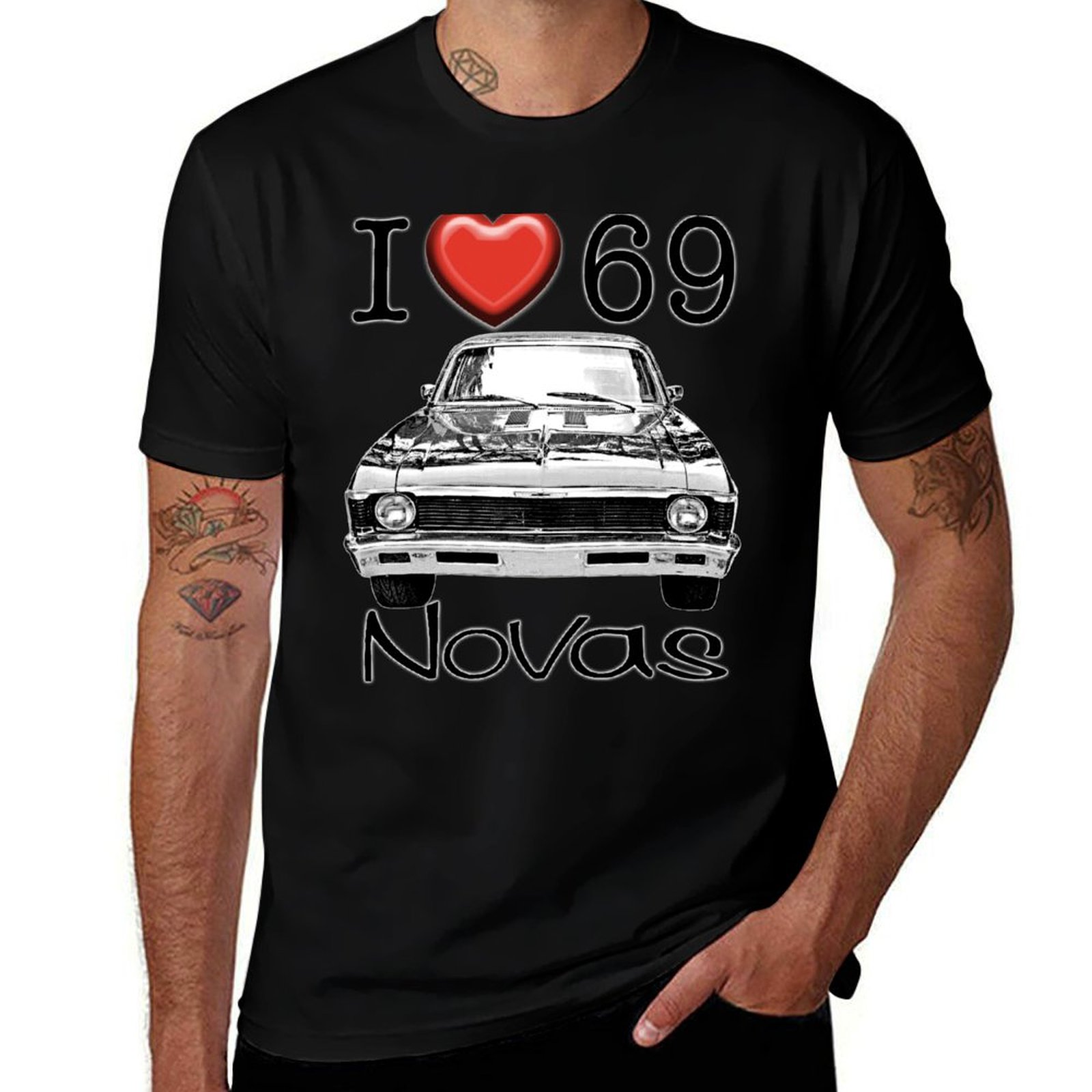 Men'S Fashion Nova - Ich liebe das 69 Nova T-Shirt,