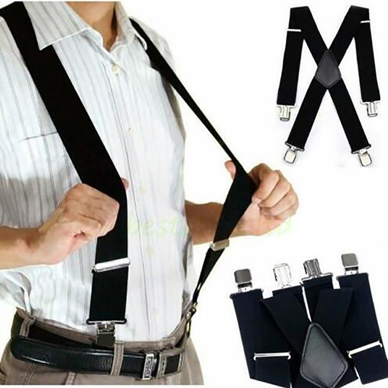 Suspenders Clip Men - 4 Clips 2,5/3,5 cm breit Männer