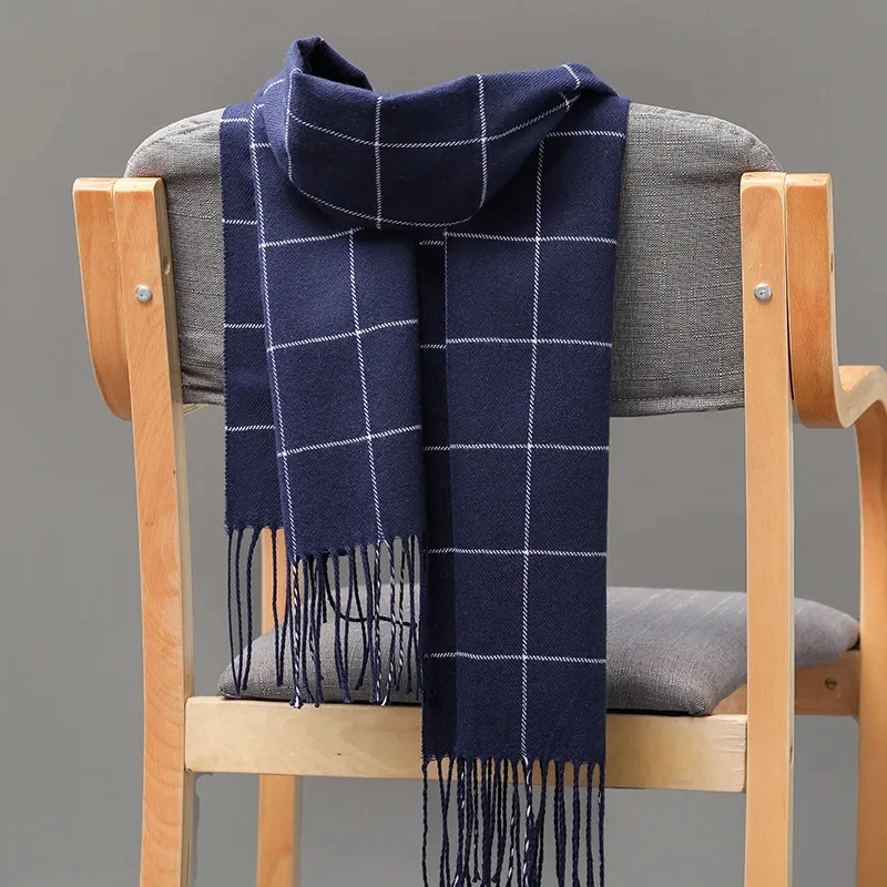 Men Scarf Wool - 2024 neue Winter Männer Schal Warm