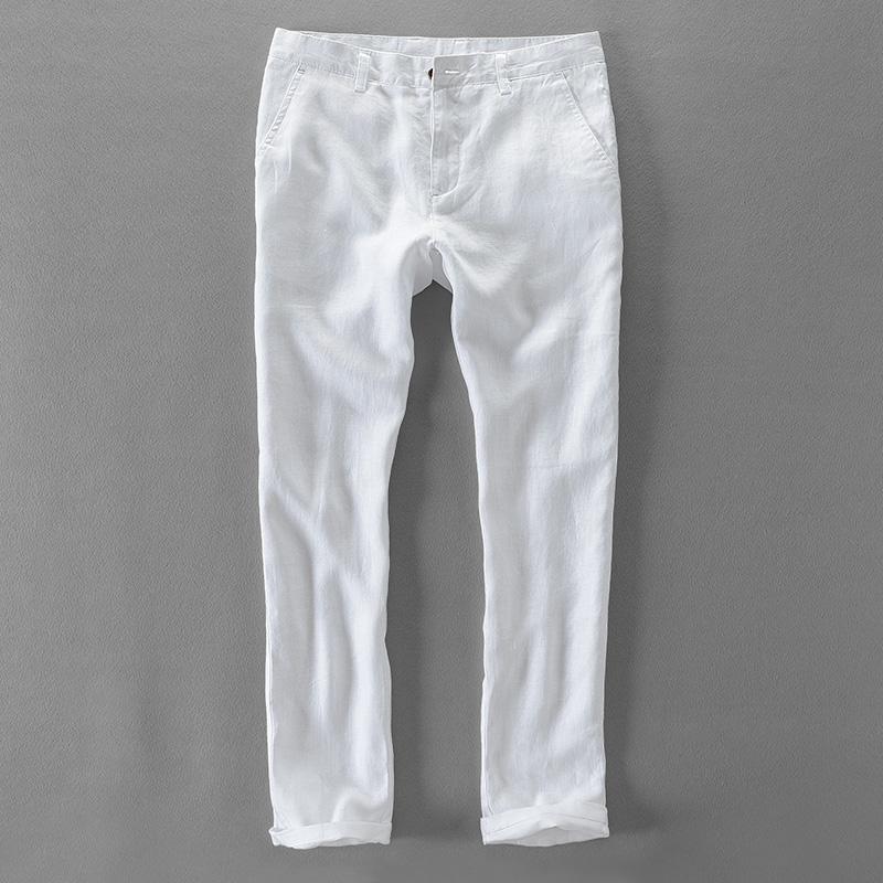 Neue Designer Reinem Leinen Mo – Men'S Fashion Linen Pants Bewertung und Preis