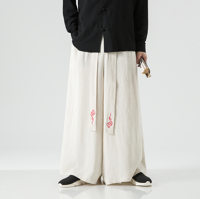 2023 Mode Männer Leinen weites – Men'S Fashion Linen Pants Bewertung und Preis
