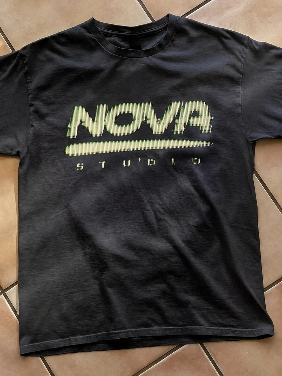 2026 Vintage Glitch Letter Gra – Men'S Fashion Nova Bewertung und Preis