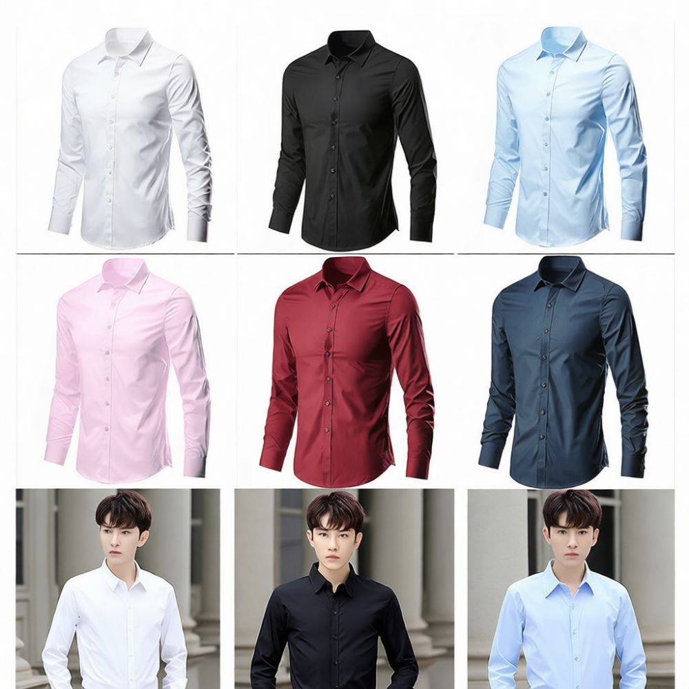 Herren Slim-Fit-Hemd, langärme – Dress Shirt Non-Iron Bewertung und Preis