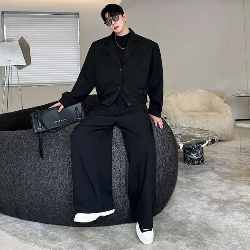 LUZHEN Frühlings-Blazer mit Kr – Men'S Fashion Loose Pants Bewertung und Preis