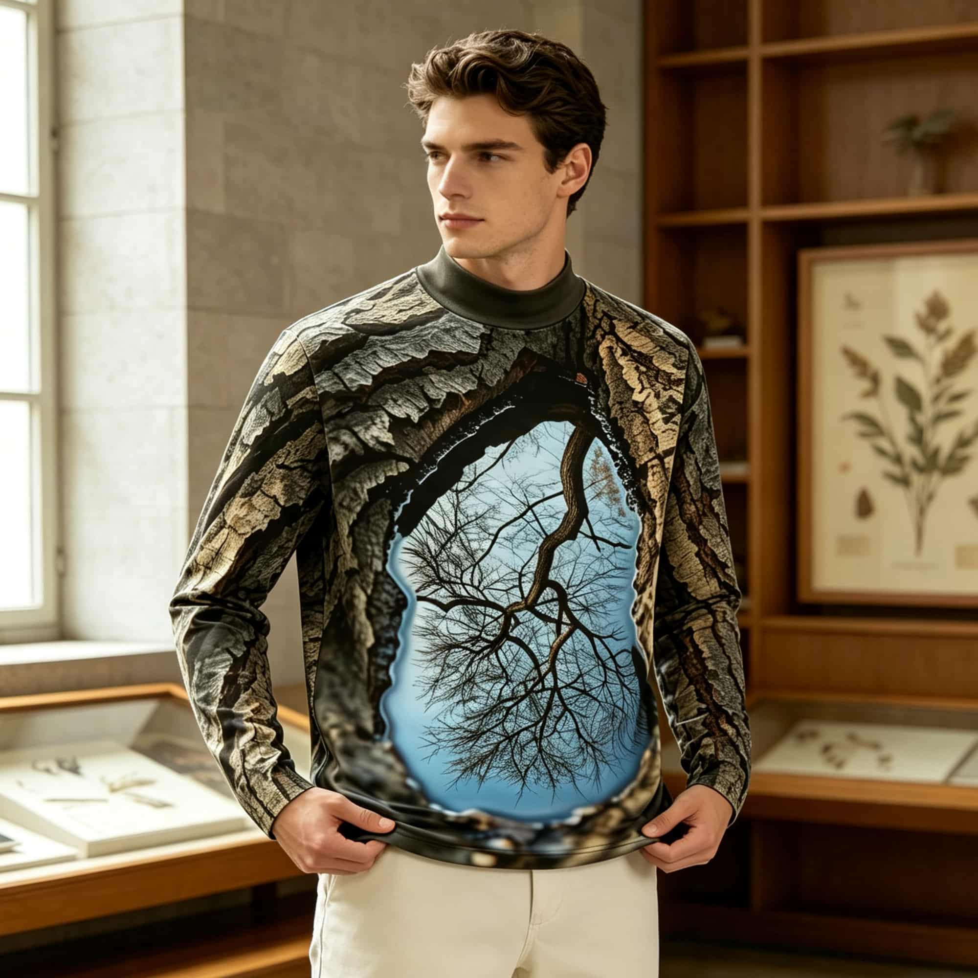 Vom Wald inspiriertes Langarms – Men'S Fashion Usa Bewertung und Preis