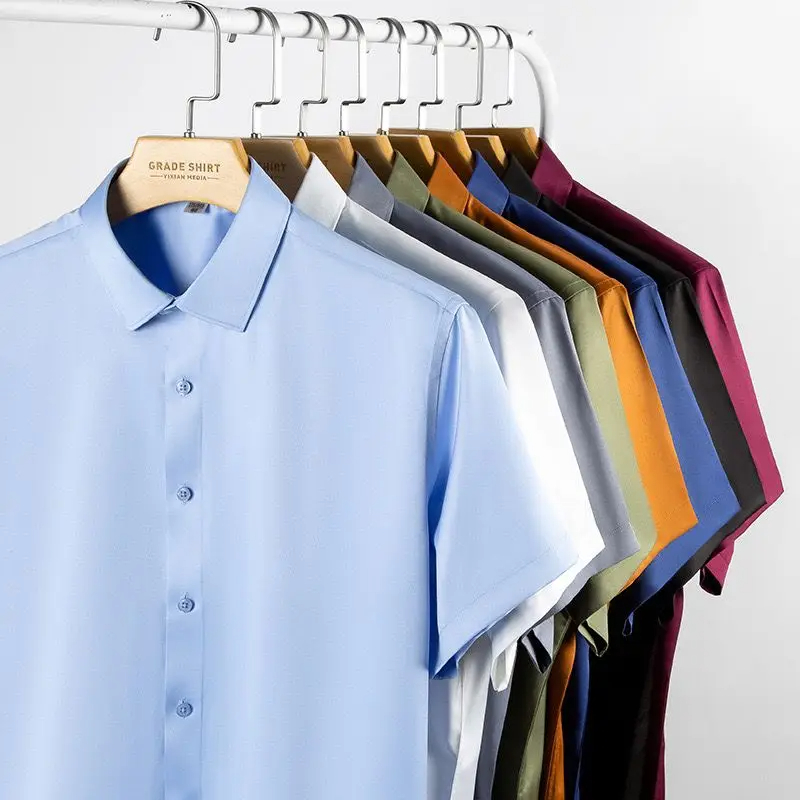 5XL Herren-Hemd, kurzärmelig,  – Dress Shirt Non-Iron Bewertung und Preis