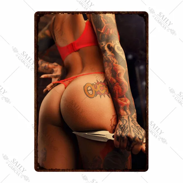 Hot Sexy Girl Metall Zeichen P – Poster Men Fashion Bewertung und Preis