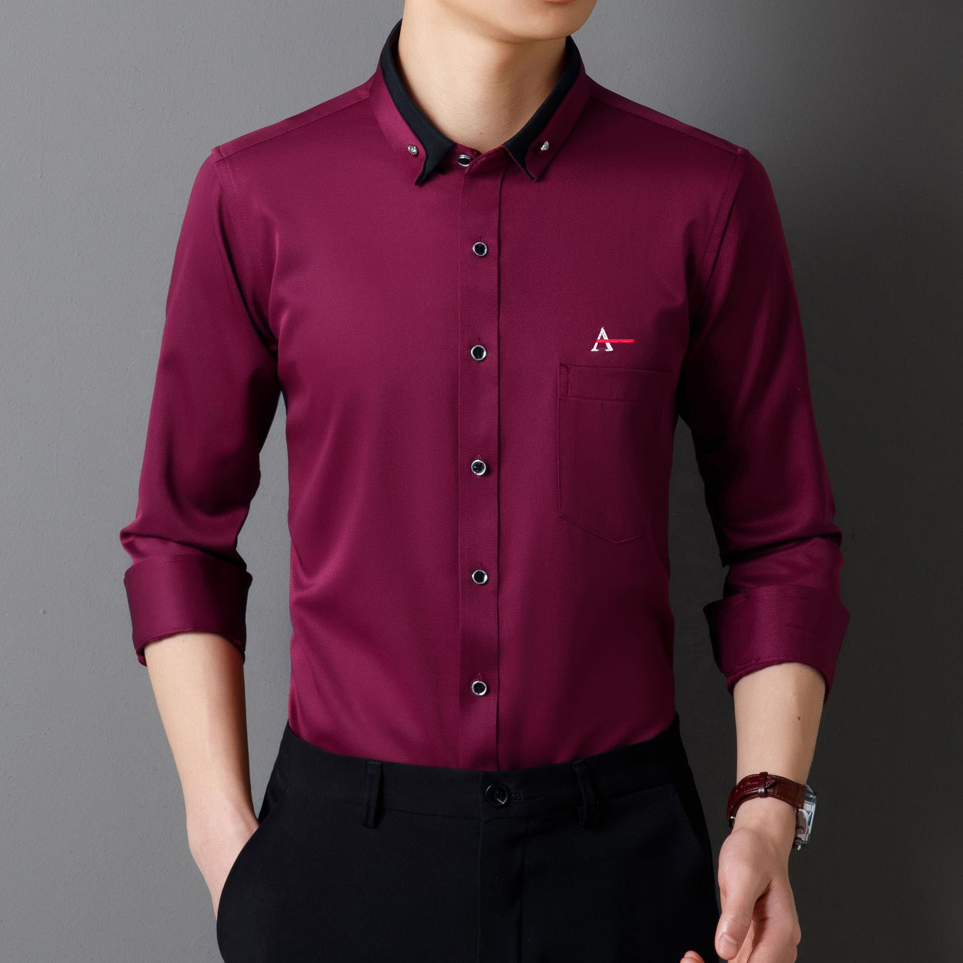 2026 Herren Camisa Elastisches – Dress Shirt Non-Iron Bewertung und Preis