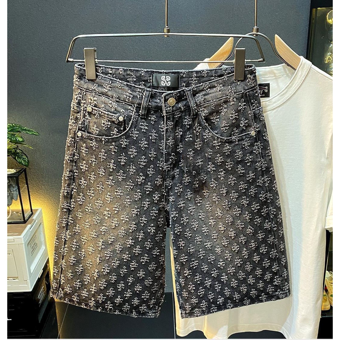 Sommer High-Street Denim-Short – Men'S Fashion Linen Pants Bewertung und Preis