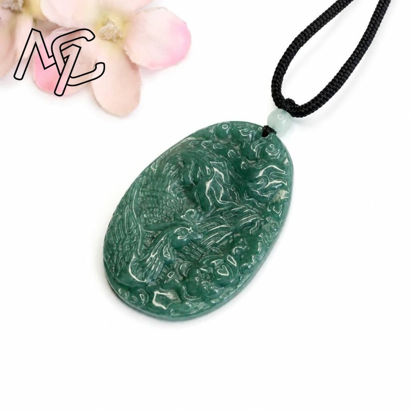 Echter Natürlicher Smaragd-Jad – Men'S Fashion Necklaces Bewertung und Preis