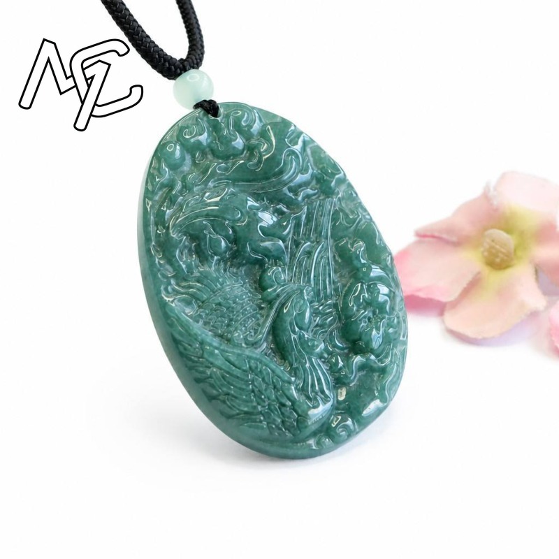 Echter Natürlicher Smaragd-Jad – Men'S Fashion Necklaces Bewertung und Preis