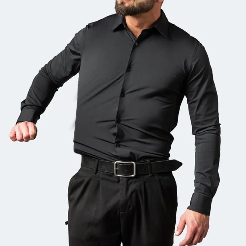 Leichte Elastizität, langärmel – Dress Shirt Non-Iron Bewertung und Preis