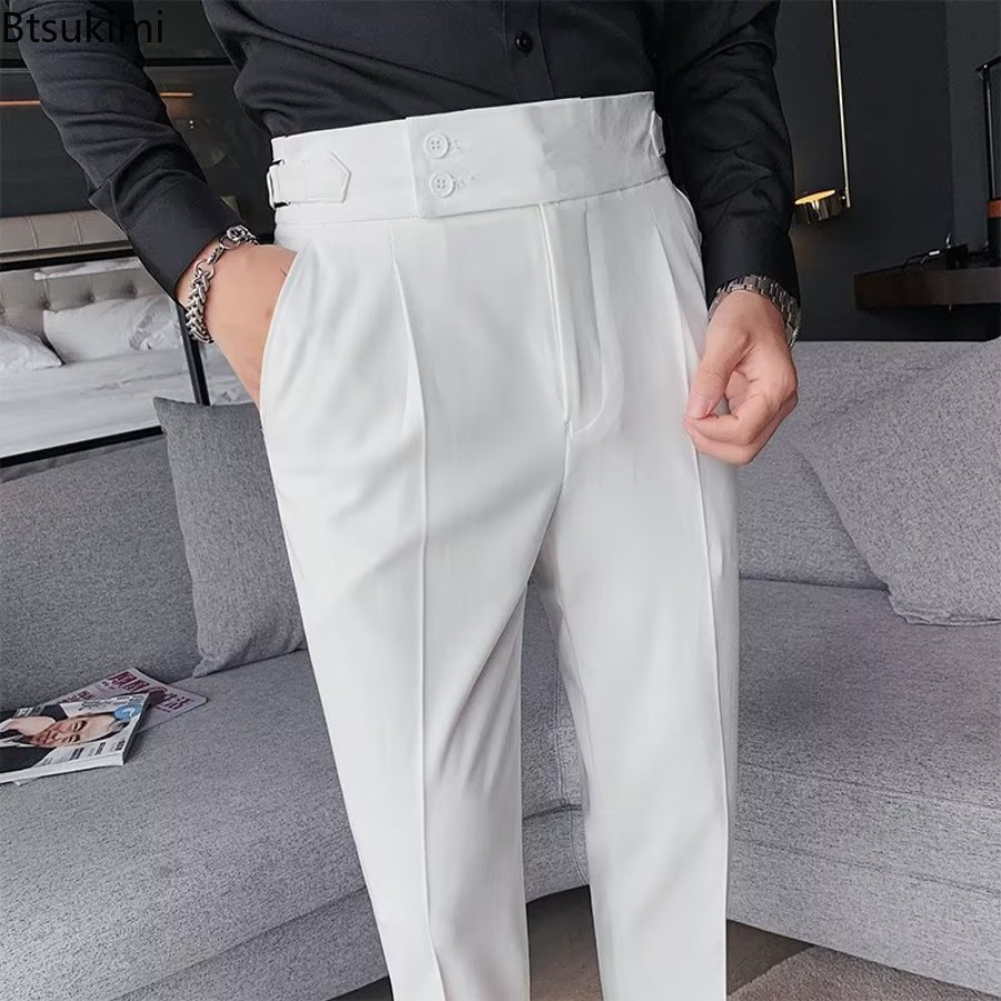 Neue 2026 männer Einfarbig Anz – Men'S Fashion Linen Pants Bewertung und Preis