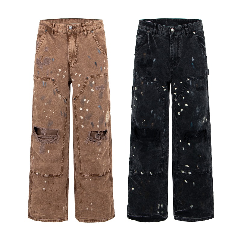 Amerikanische Retro High Stree – Men'S Fashion Linen Pants Bewertung und Preis