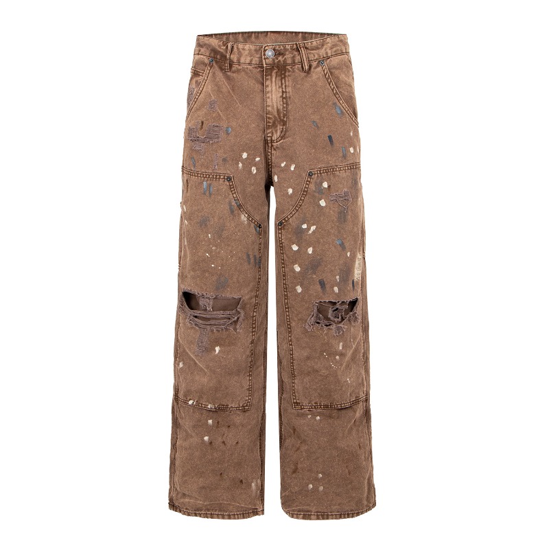 Amerikanische Retro High Stree – Men'S Fashion Linen Pants Bewertung und Preis